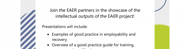 EAER Final Multiplier Event Thursday the 28th January 2021 – 9:30am-12:30pm- Don’t Miss out !