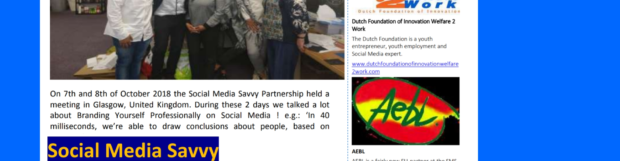 Social Media Savvy Partnership – SMS Newsletter